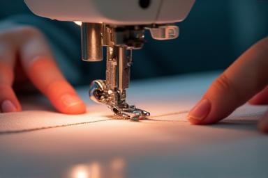 Sewing machine or garment production detail